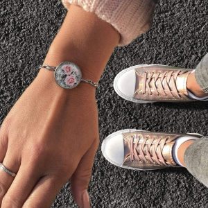 Floralprint Armband mit Blumenmuster