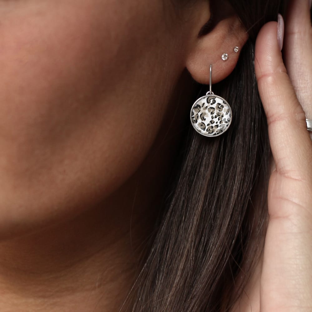 Ohrringe mit Leo, Leopard, Ohrschmuck