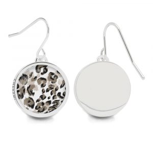 Ohrringe mit Leomuster, Animalprint Ohrschmuck