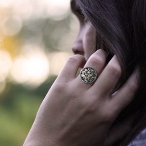Ring mit Leoprint, Animalprint Ring