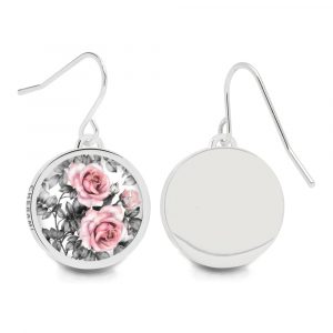 Ohrringe Flower-Optik, Blumenmuster