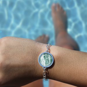 Armband für Sie, Ohrringe im Marble-Look von Cherami Schmuck