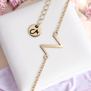 Armband Buchstabe Z Gold Edelstahl Cherami Initial Schmuck Damen